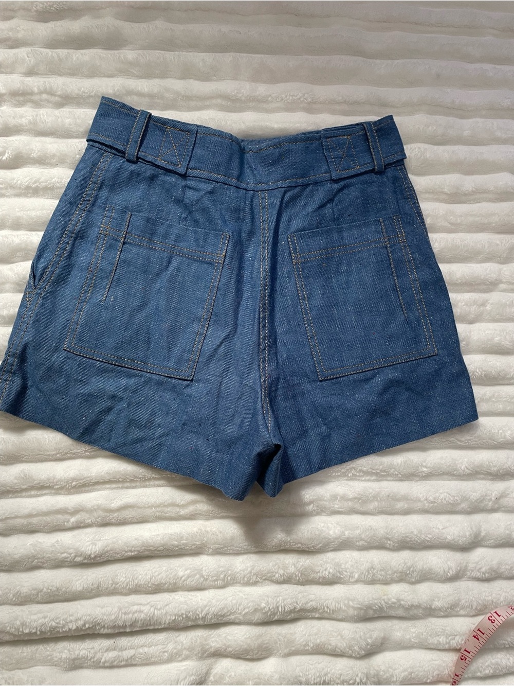 10 Crosby Derek Lam Light Blue Sailor Button High-Waist Shorts - Picture 13 of 16